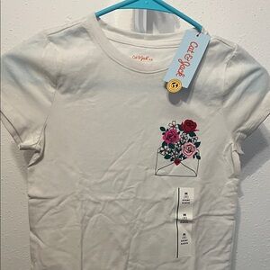 NWT Off White Tee with Floral Envelope print
CAT & JACK